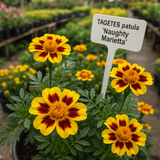 TAGETES patula 'Naughty Marietta' (French Marigold, Single - Naughty Marietta)