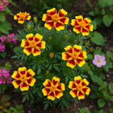 TAGETES patula 'Naughty Marietta' (French Marigold, Single - Naughty Marietta)