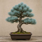 Pinus cembroides monophylla (Blue needled Pinyon Pine, Pinyon Pine)