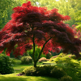 Acer palmatum ssp. matsumurae 'Atropurpureum', d.w. (Bloodleaf Japanese Maple, Red-leaved Japanese Maple)