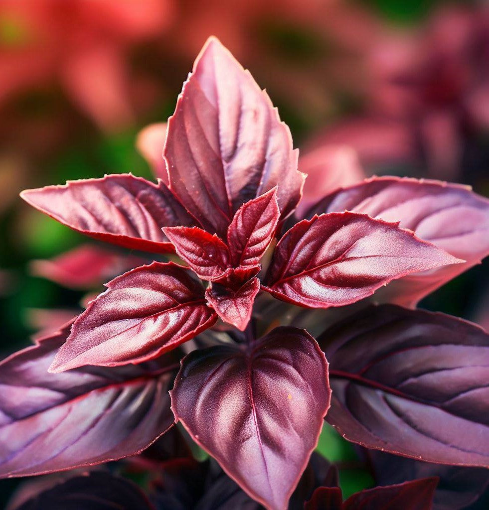 Basil, Red Rubin (Ocimum basilicum) – MySeedsCo