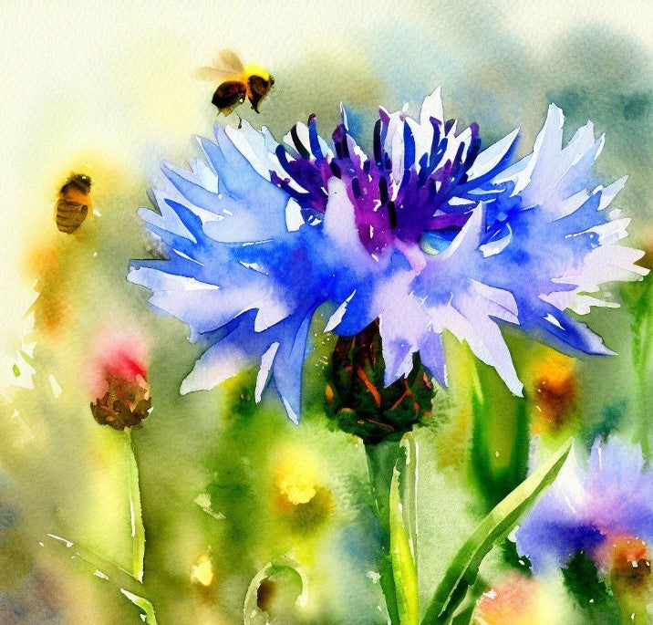 Centaurea cyanus (Cornflower, Tall Blue)