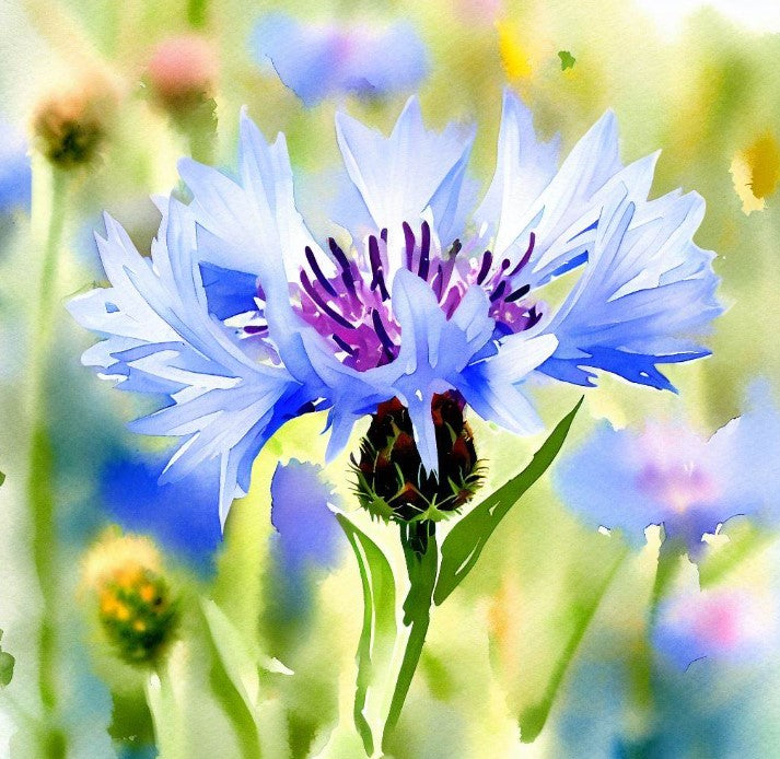 Centaurea cyanus (Cornflower, Tall Mixed)
