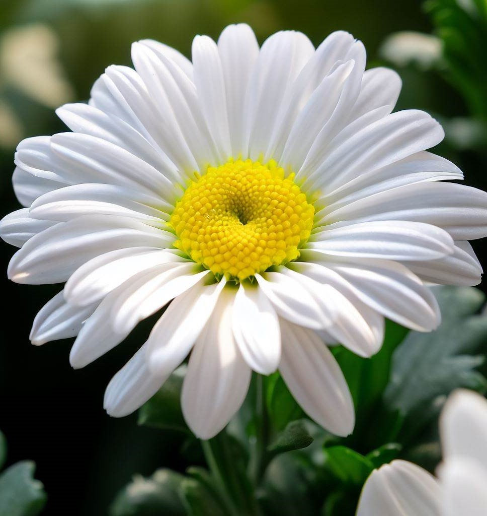 Chrysanthemum maximum (Shasta Daisy, Dwarf - Silver Princess)