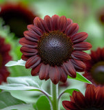 HELIANTHUS annuus 'Chocolate Cherry' (Sunflower - Chocolate Cherry)