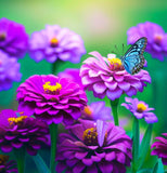 ZINNIA elegans 'Purple Prince'  (Zinnia, Purple - Purple Prince)