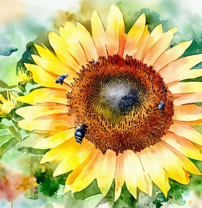HELIANTHUS Annuus Grey Stripe (Sunflower, Grey Stripe)