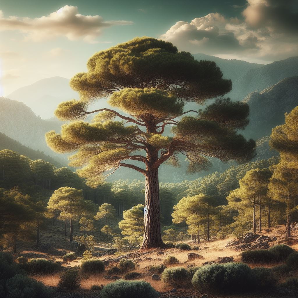 Pinus halepensis var. brutia (Brutia Pine, Calabrian Pine, East Mediterranean Pine, Erect Cone Aleppo Pine, Turkish Pine)