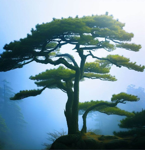 Pinus hwangshanensis (Huangshan Pine, Huang Shan Pine, Yellow Mountain Pine)
