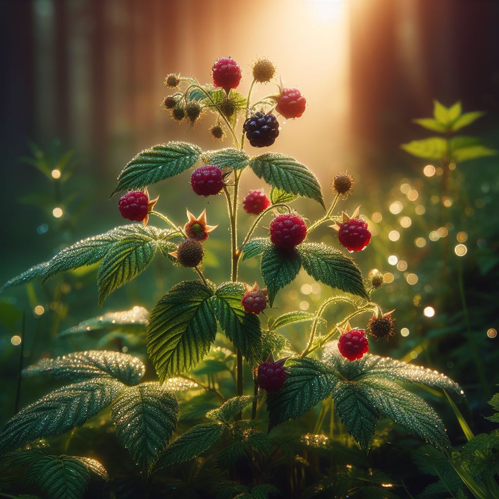 Rubus occidentalis (Black Raspberry, Blackcap Raspberry, Thimbleberry ...