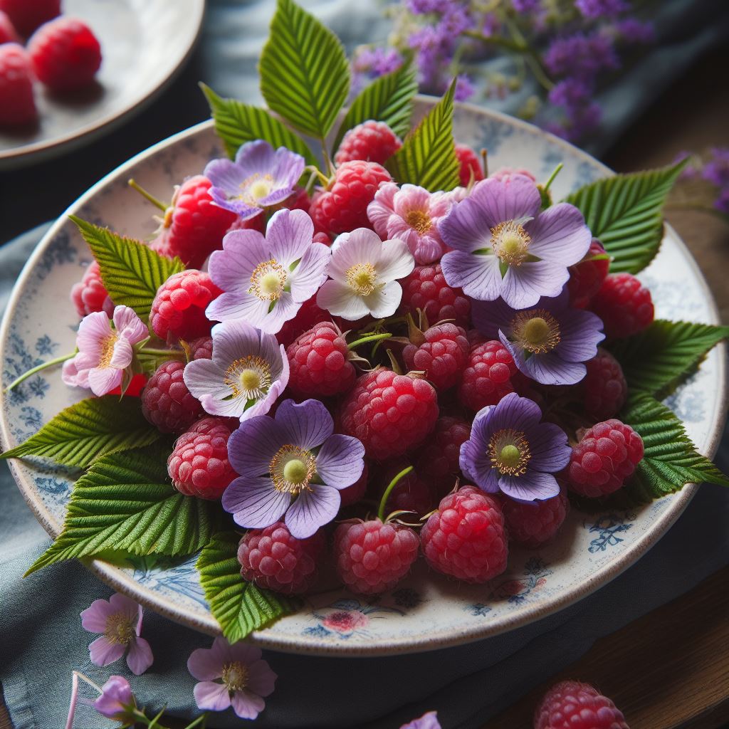 Mini Raspberry Purple Rubus odoratus (Purple-flowering Raspberry, Purpleflowering Raspberry ...