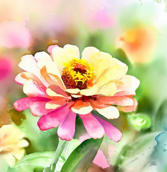 Zinnia Thumbelina Dwarf Mixed Colors Seeds – Zinnia Elegans, 1,100 Bulk Flower Seeds By OVM Seeds