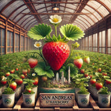 San Andreas Strawberry Plants (Bare Roots)  (Everbearing)