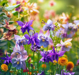 AQUILEGIA vulgaris (Columbine, Dwarf Mixed)