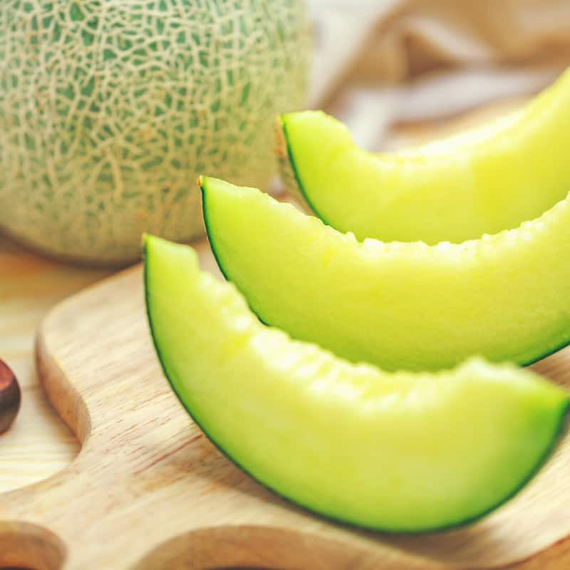 Honey Dew Green Melon (Cucumis melo)